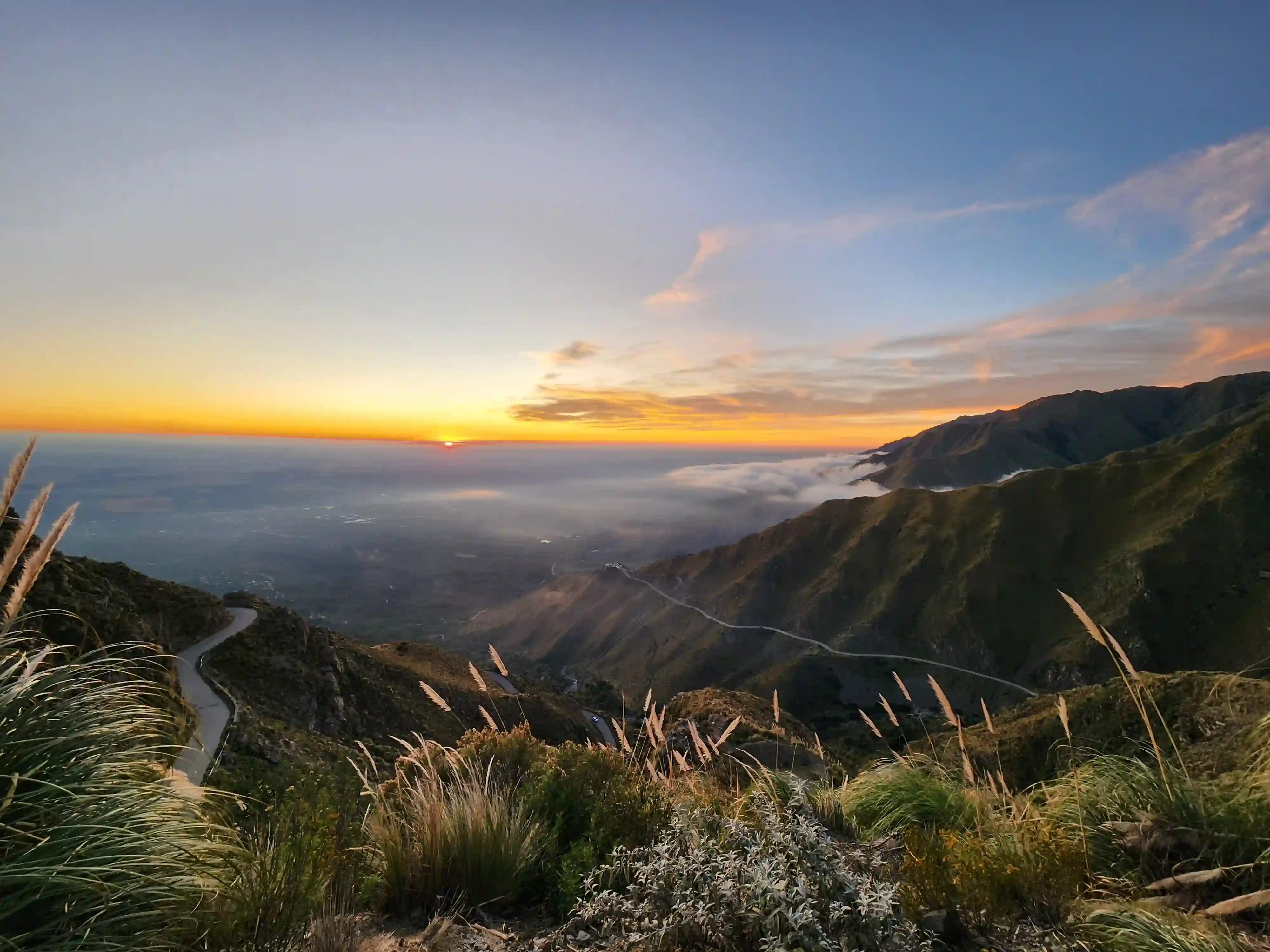Vistas panoramicas Valle del Conlara desde Filo Serrano Merlo